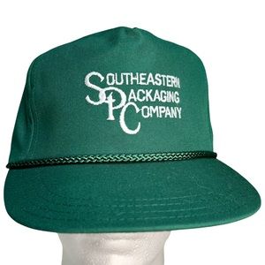 Vintage Southeastern Packaging Company Dark Green Canvas Strapback Hat Towntalk